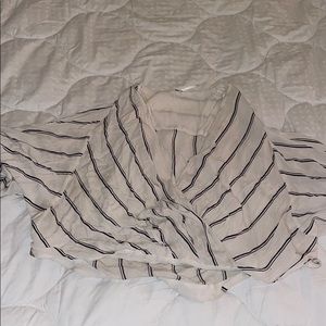 Striped Free People Crop Top